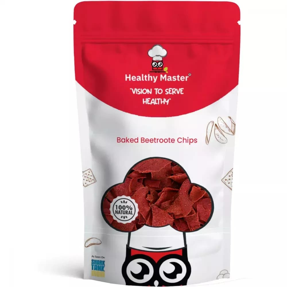 Healthy Master Baked Chips 100 g Beetroote Main Image