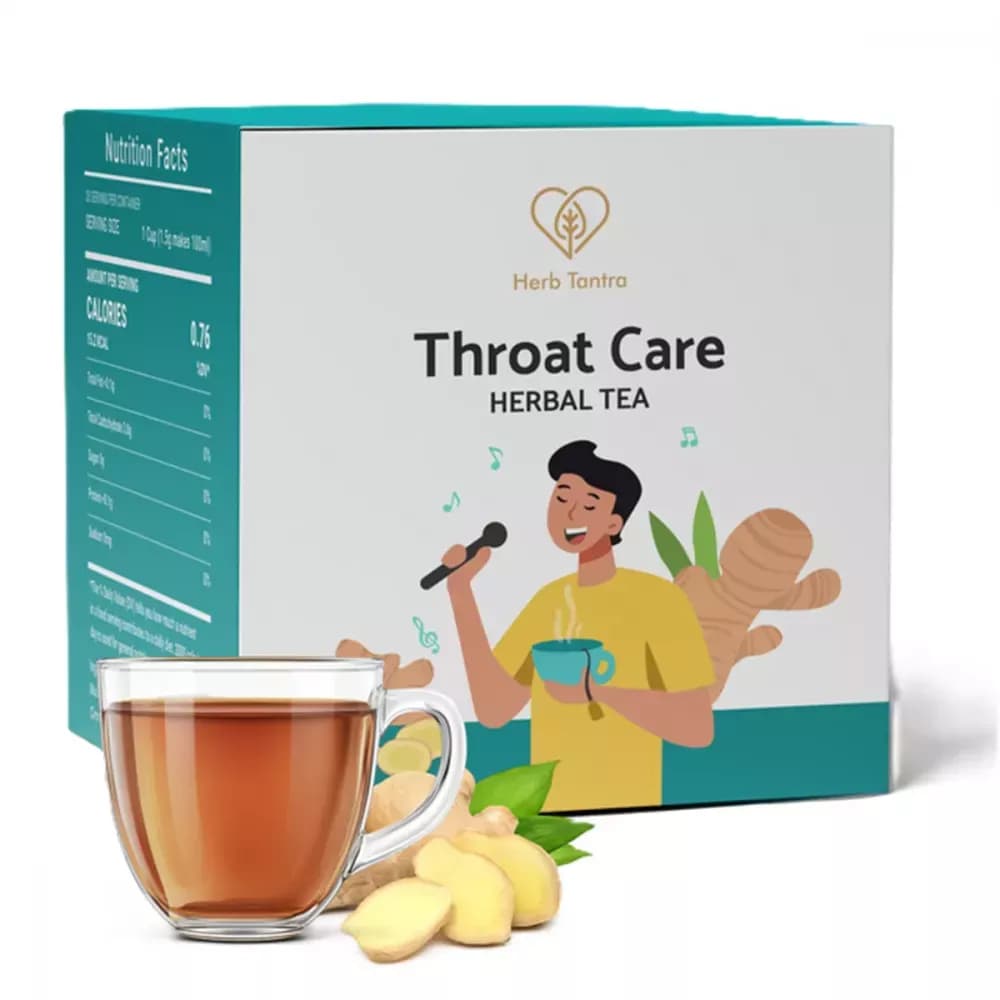 Herb Tantra Throat Care Herbal Tea Bags 20 Sachet Main Image