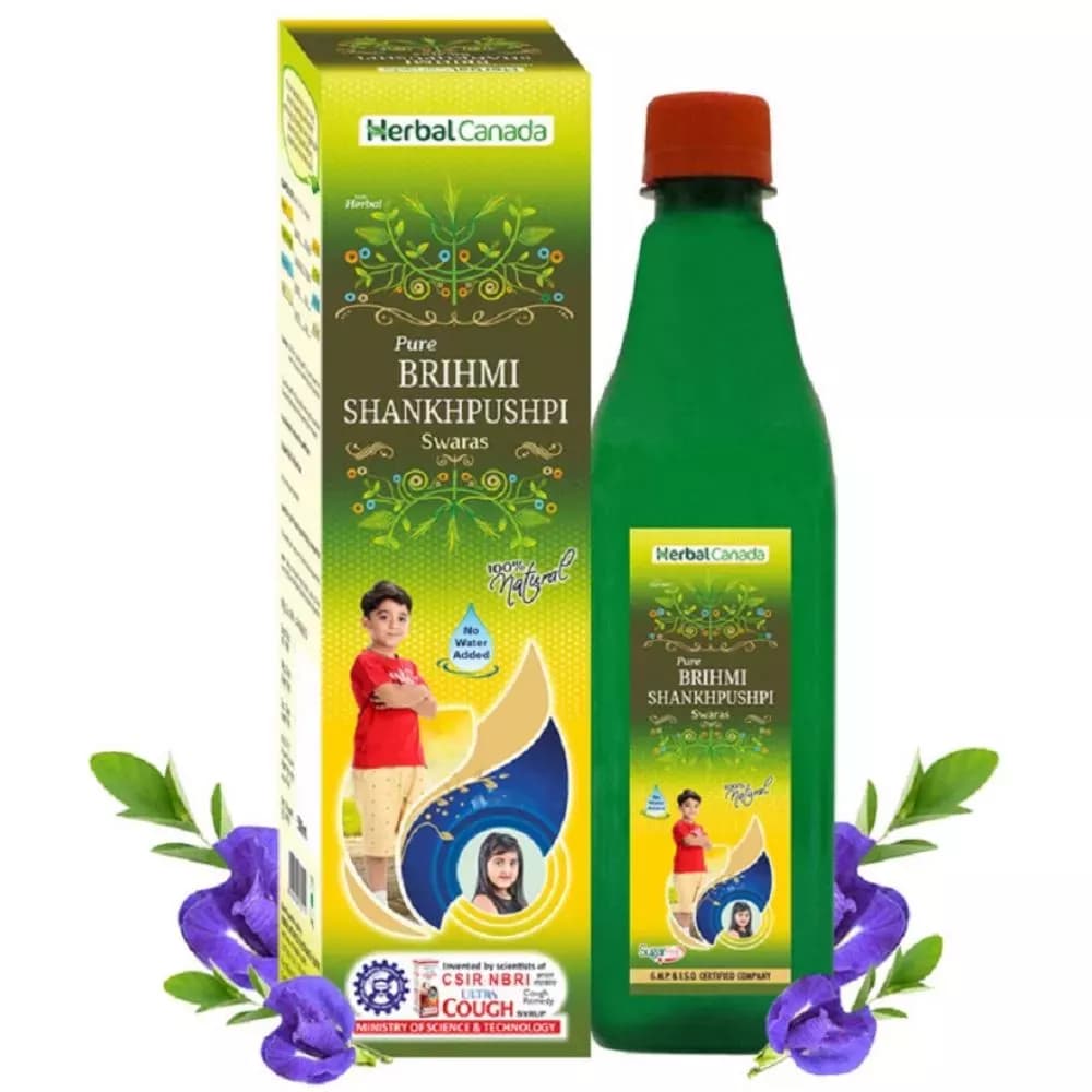 Herbal Canada Pure Brihmi Shankhpushpi Swaras 500 ml Main Image