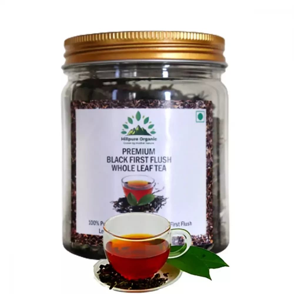 Hillpure Organic Premium Black First Flush Whole Leaf Tea 100 g Main Image