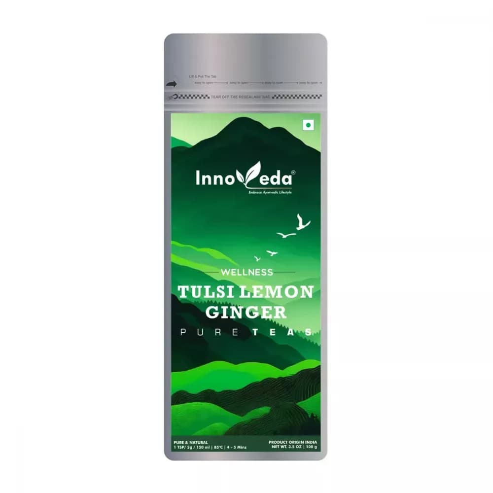 Innoveda Tulsi Ginger Lemon Green Tea 100 g Main Image