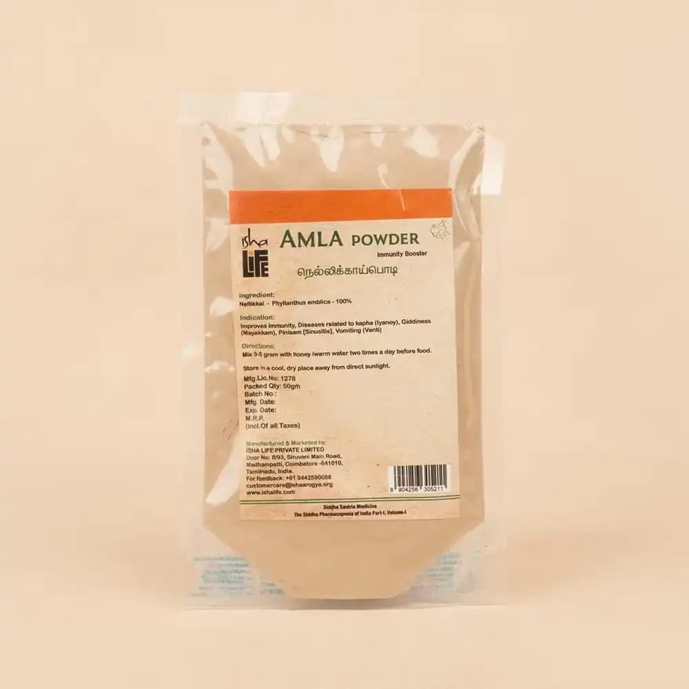 Isha life amla powder 50 g shopindianproductsa