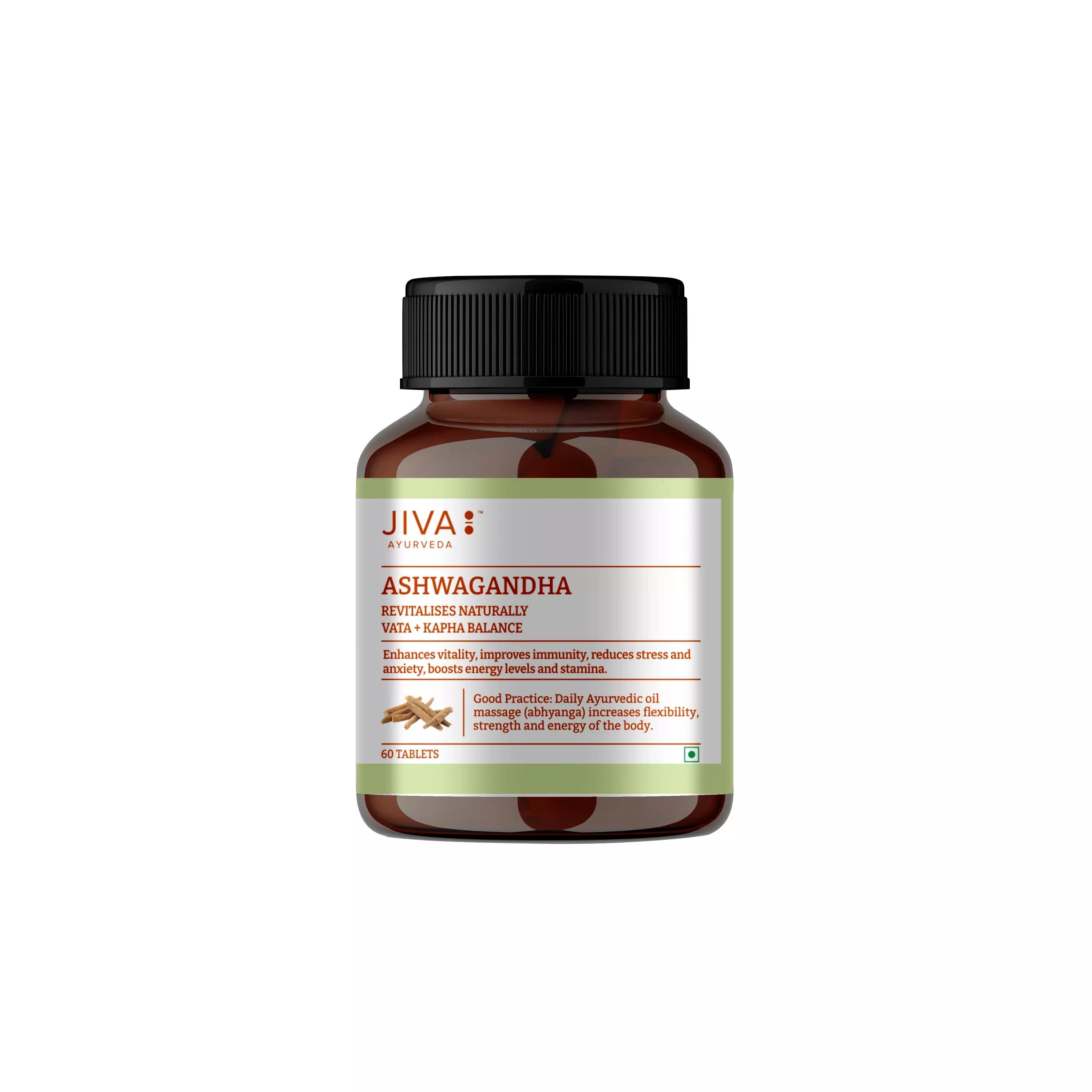 Jiva Ayurveda Ashwagandha 60 Tablets Main Image