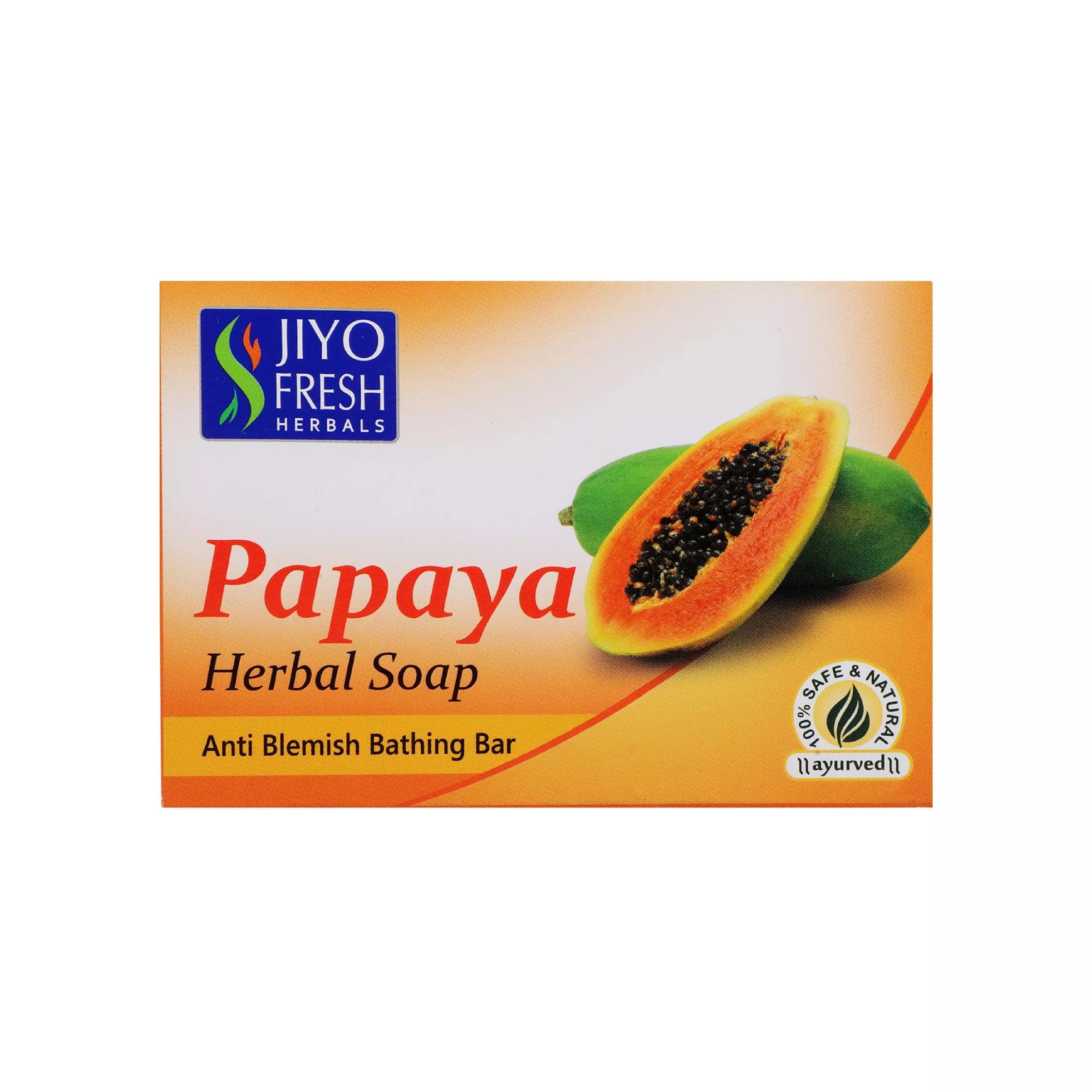 Jiyo Fresh Papaya Herbal Soap 100 g Main Image