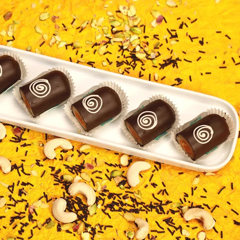 Olive Mithai Kaju Chocolate Roll — 250 g