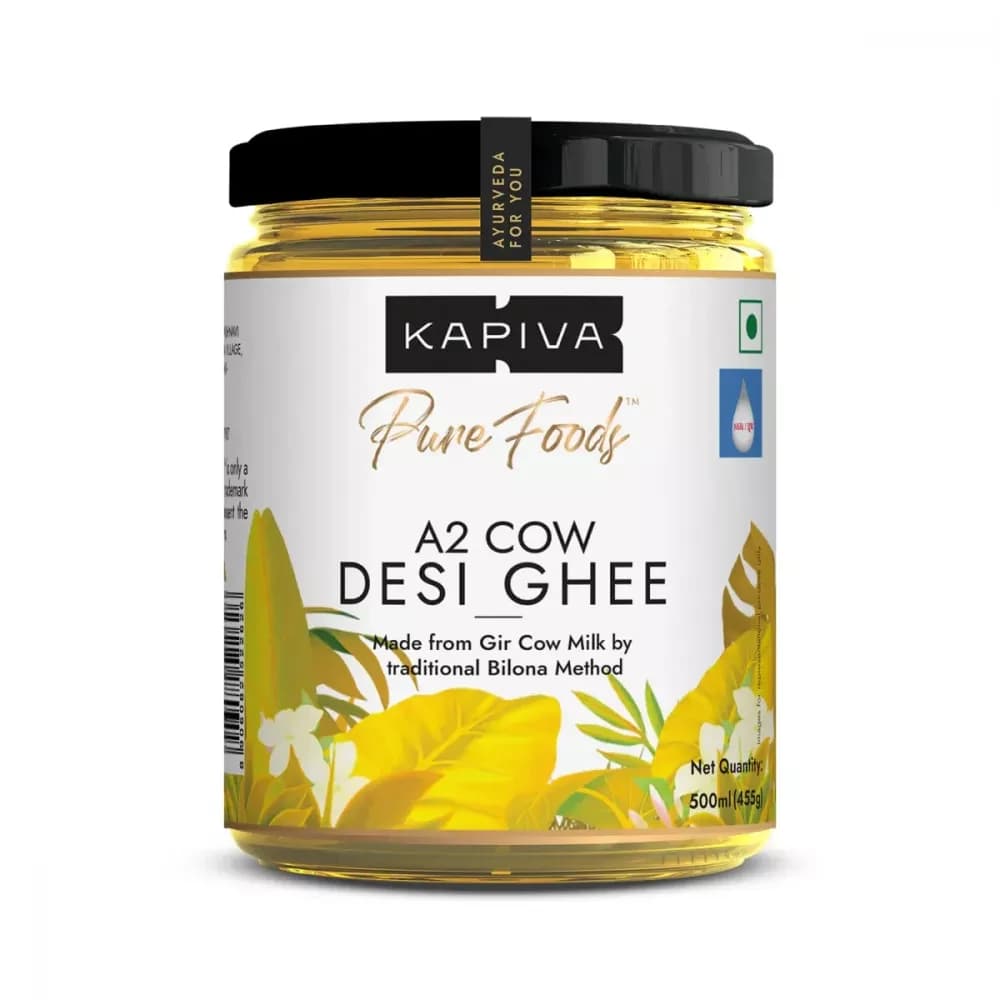 Kapiva Ayurveda A2 Desi Ghee 500 ml bottle