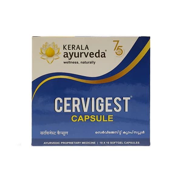 Kerala Ayurveda Cervigest 100 Capsule Main Image