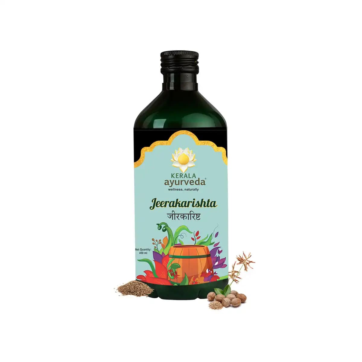 Kerala ayurveda jeerakarishta arishtam 450 ml shopindianproductsa