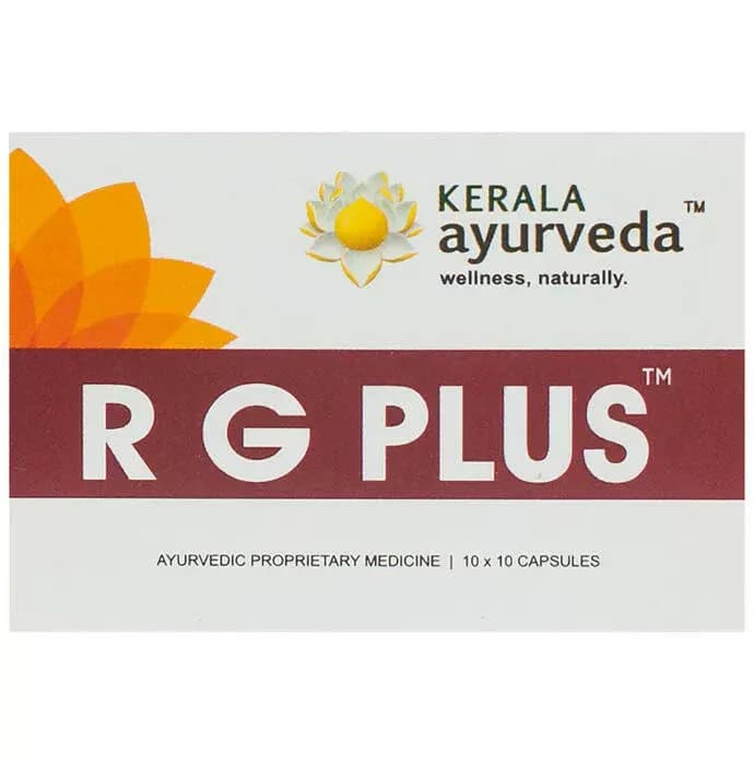 Kerala Ayurveda RG Plus 100 Capsules Main Image