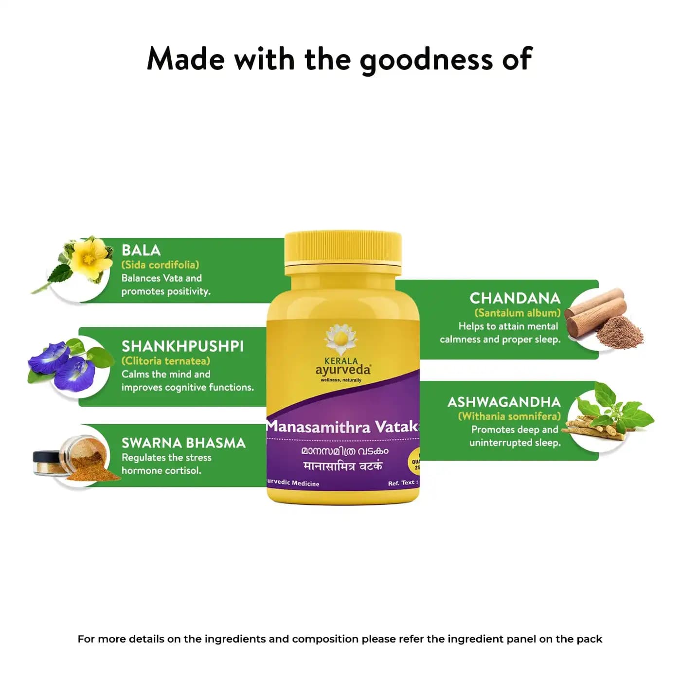 Kerla ayurveda manasamithra vatakam gulika tablets 25 tablets shopindianproductsa