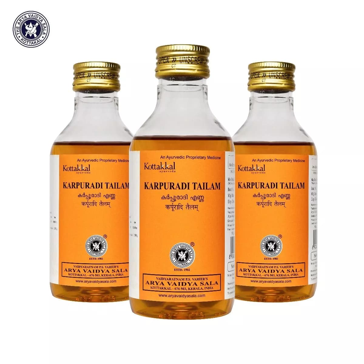 kottakkal AVS Karpuradi Tailam 200 ml Main Image