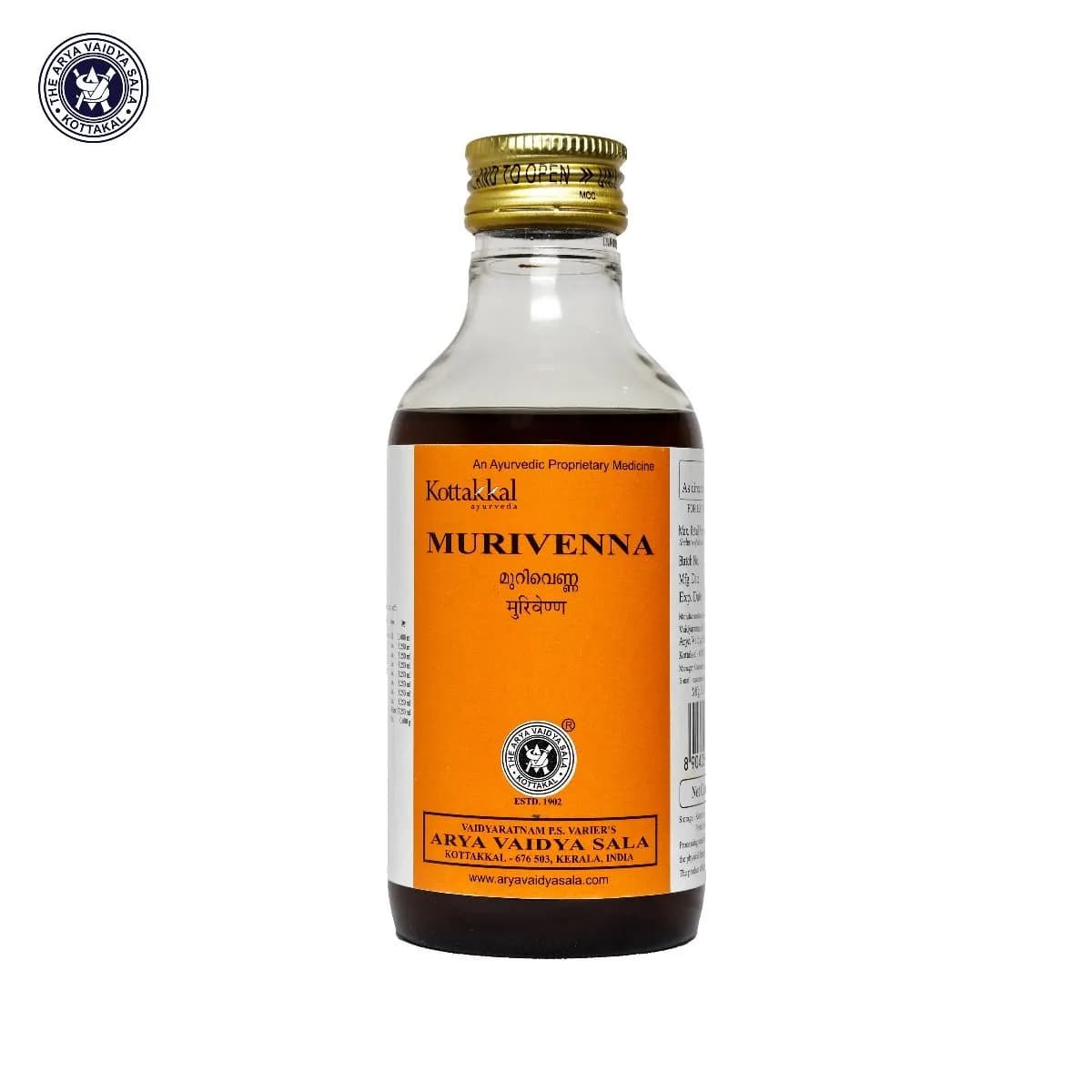 Kottakkal Arya Vaidya Sala Murivenna — 200 ml