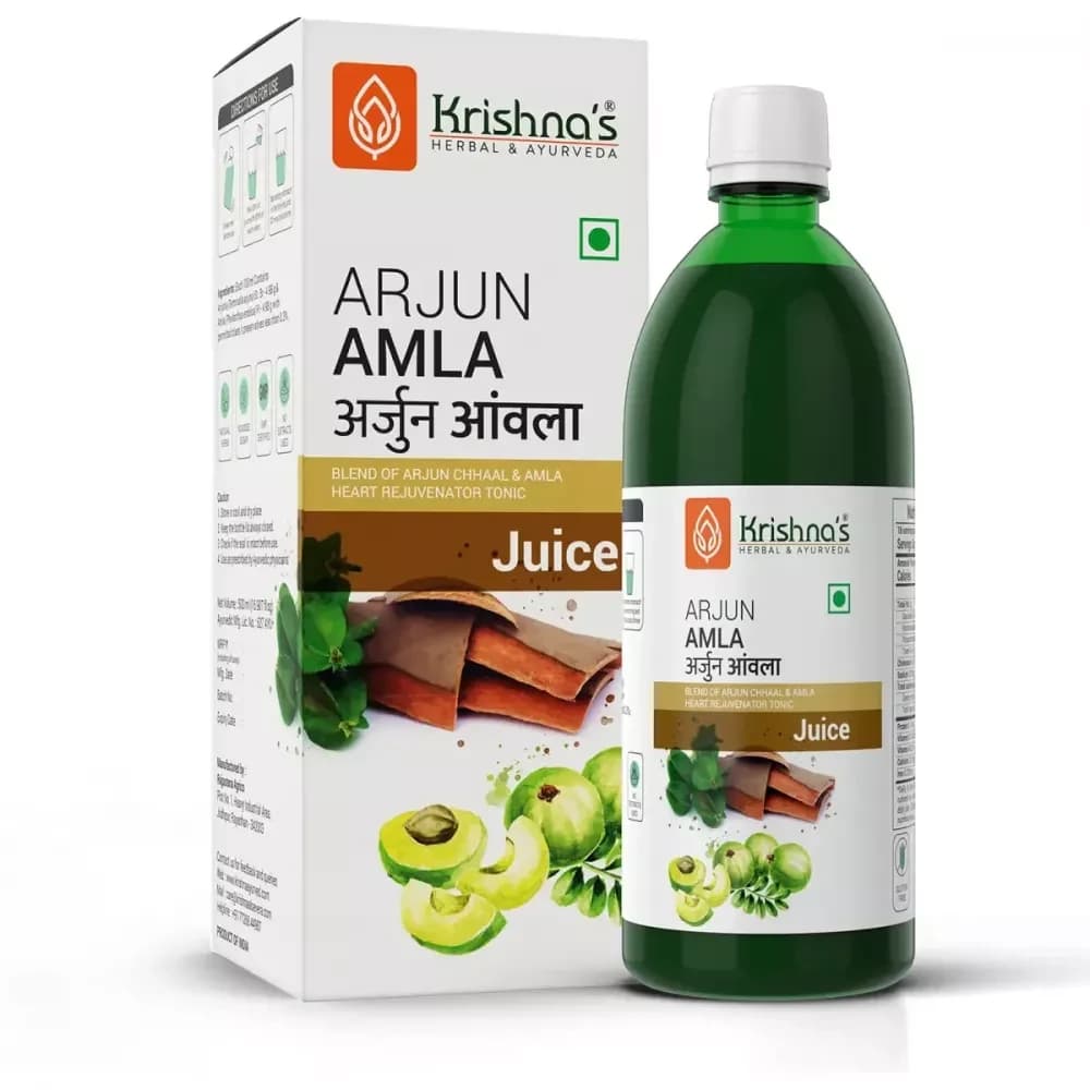 Krishna's Arjun Amla Juice 500 ml bottle