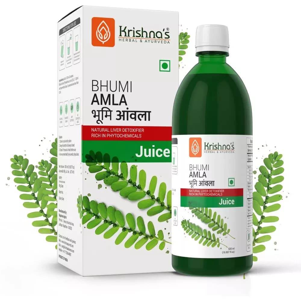 Krishna's Bhumi Amla Juice 500 ml bottle