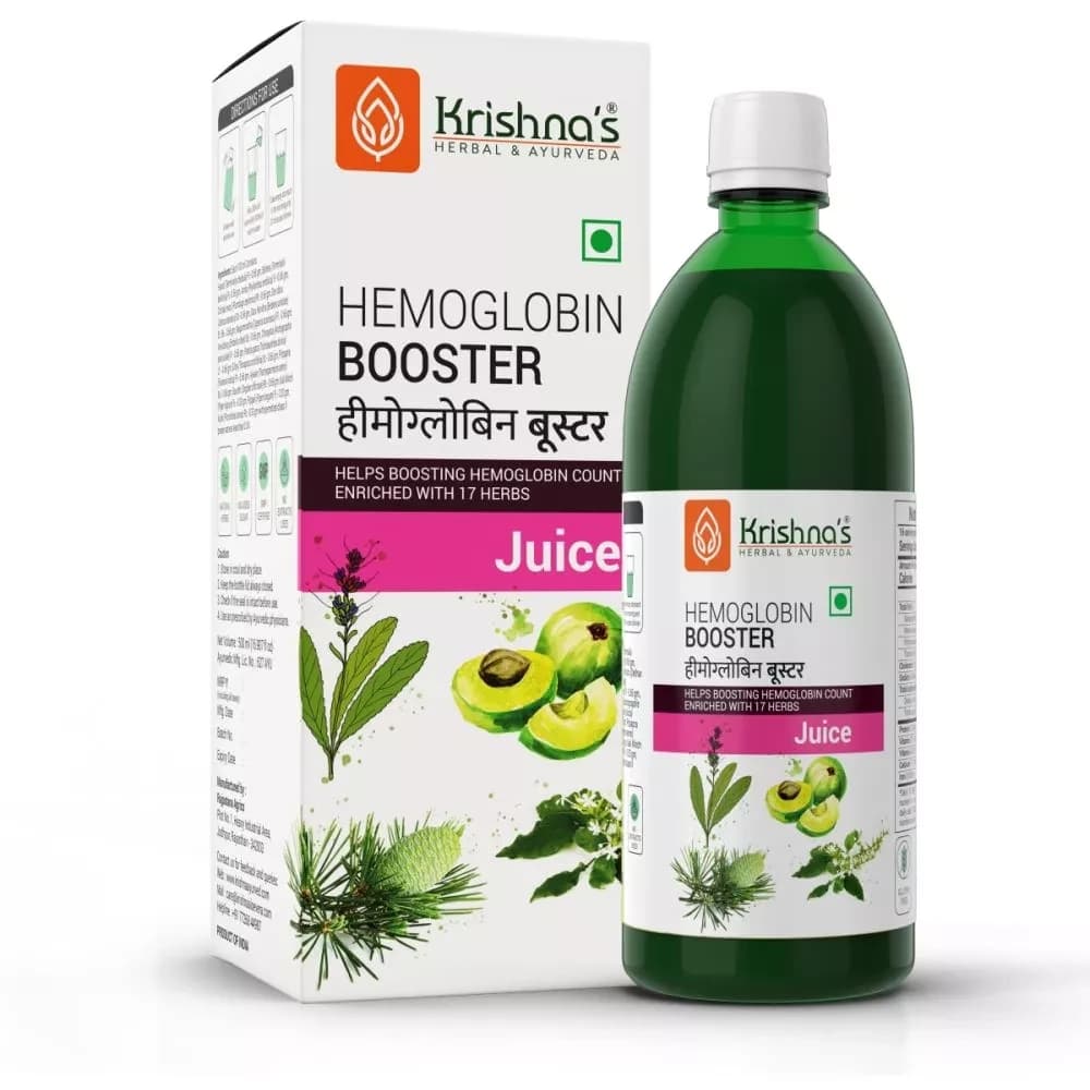 Krishna's Hemoglobin Booster Juice bottle