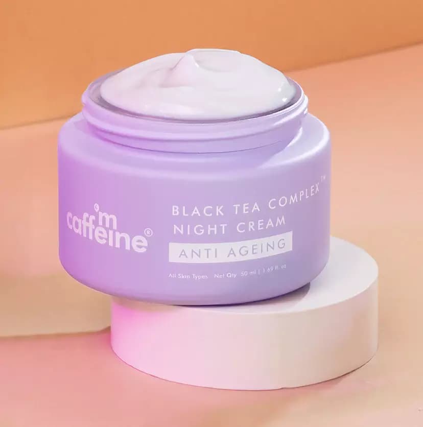 mCaffeine Anti-Ageing Night Cream with Black Tea Complex,50ml-Main image