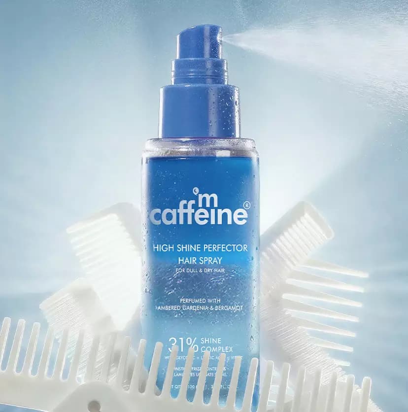mCaffeine Anti-Frizz Perfume Hair Spray Shine Complex,100ml-Main image