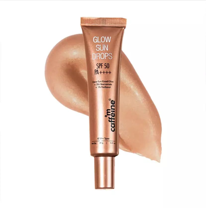 mCaffeine Glow Sun Drops SPF Sunscreen,40g-Main image