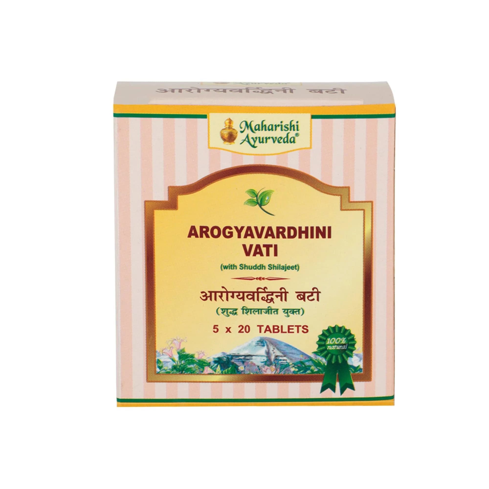 Maharishi ayurveda arogya vardhini vati 100 tablets shopindianproductsa