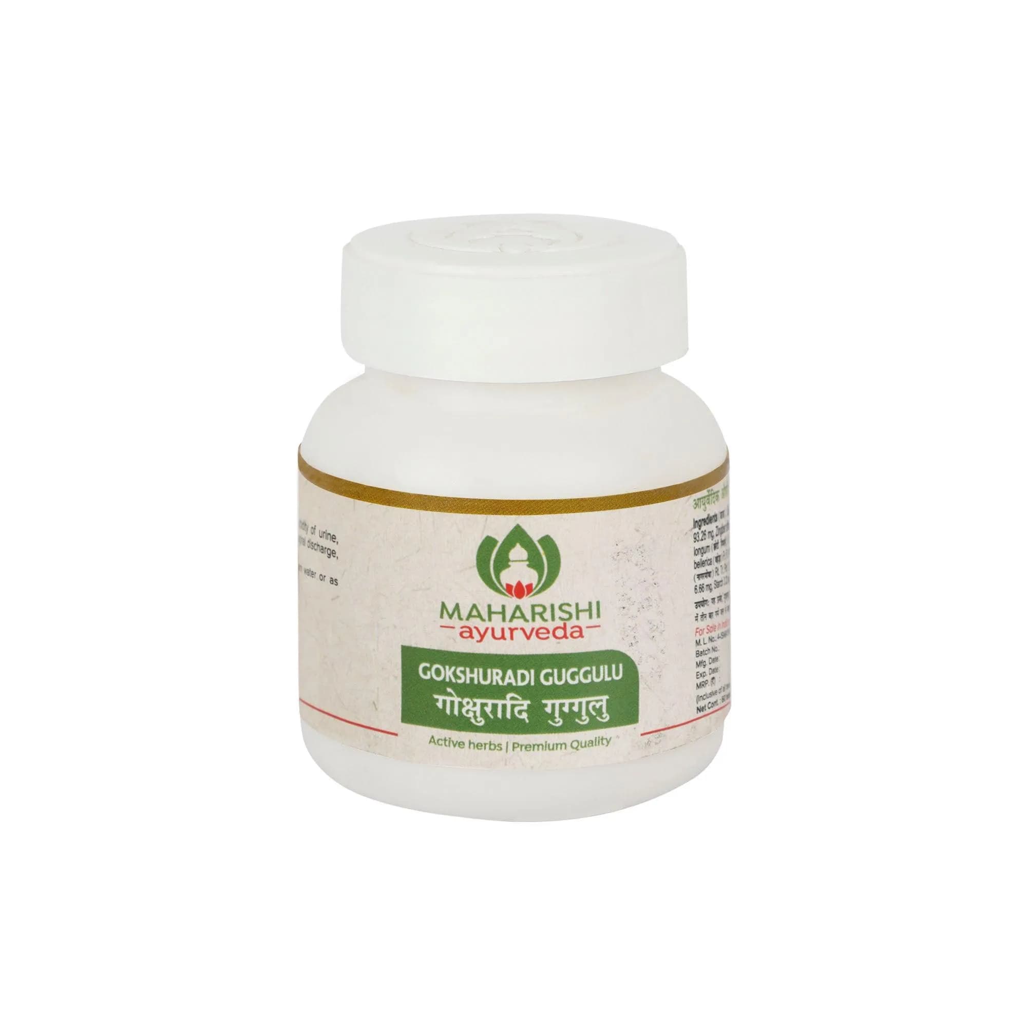 Maharishi ayurveda gokshuradi guggulu 60 tablets shopindianproductsa