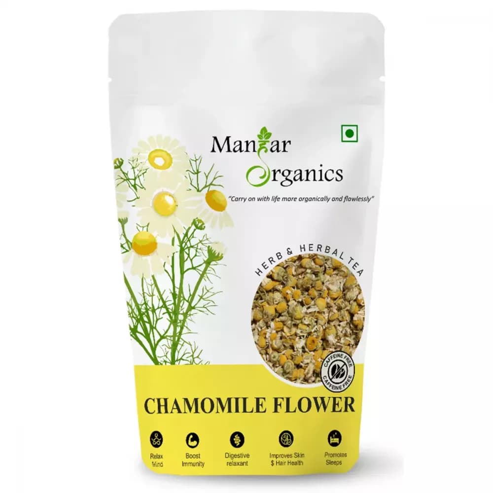 Manhar Organics Dried Chamomile Flower Main Image