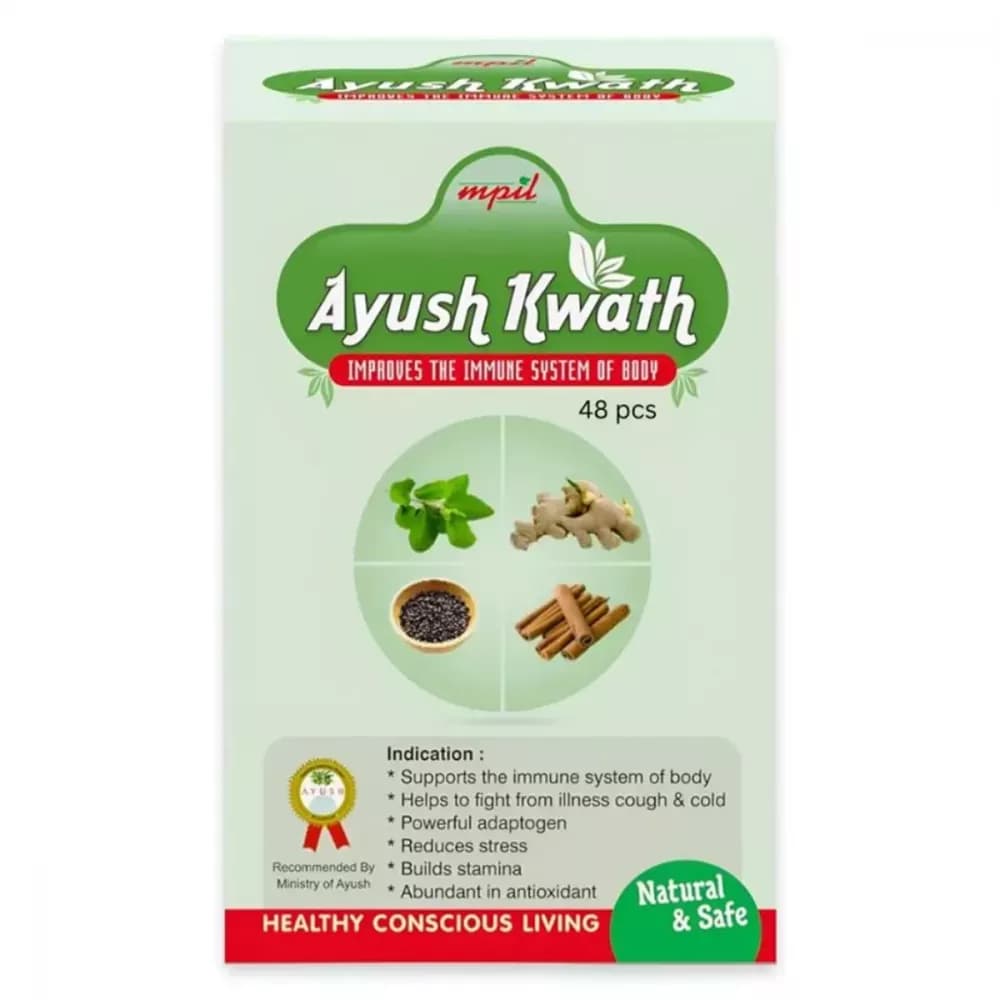 Mpil Ayush Kwath Immunity Booster Herbal Tea 48 Sachet Main Image