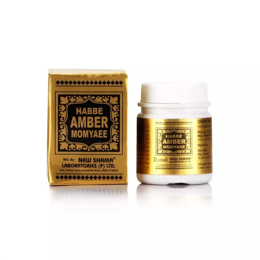 New Shama Habbe Amber Momyaee 10 Tablets Main Image