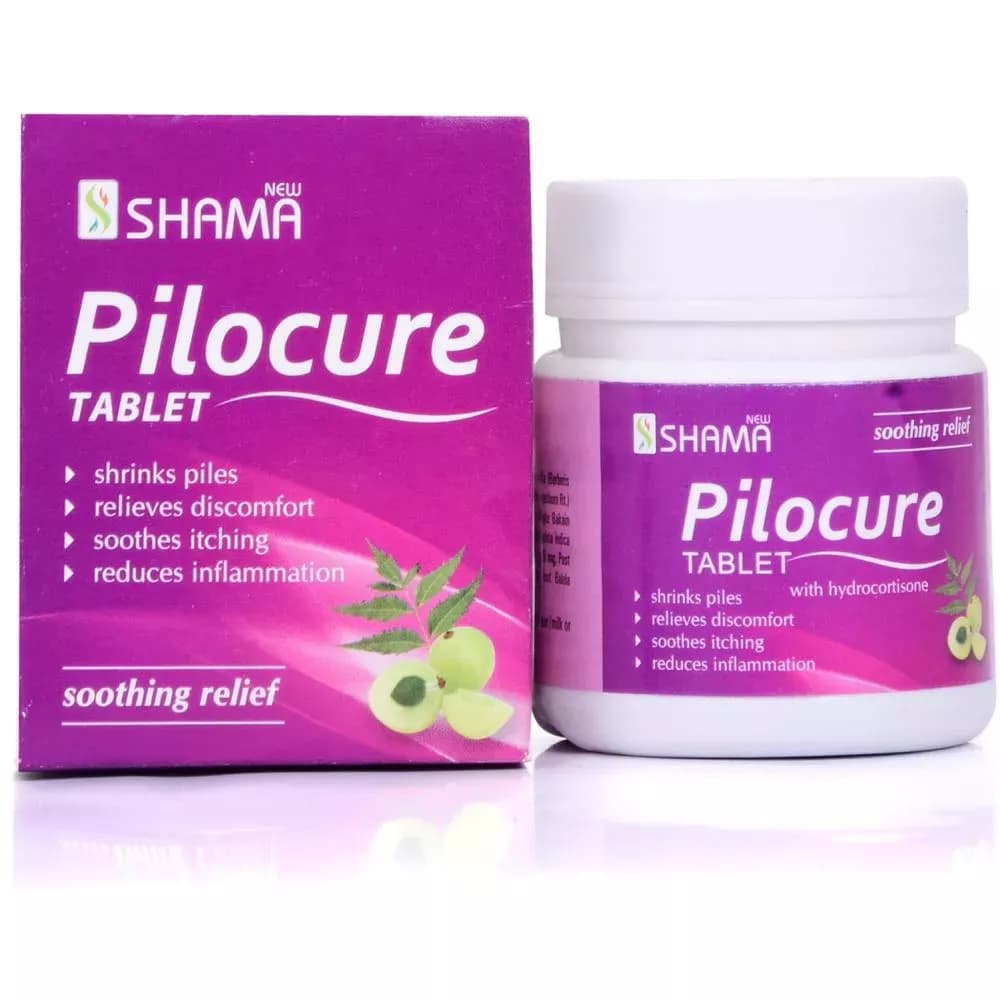 New Shama Pilocure 60 Tablets Main Image