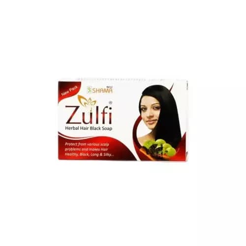 New Shama Zulfi Herbal Hair Black Soap 75 g Main Image