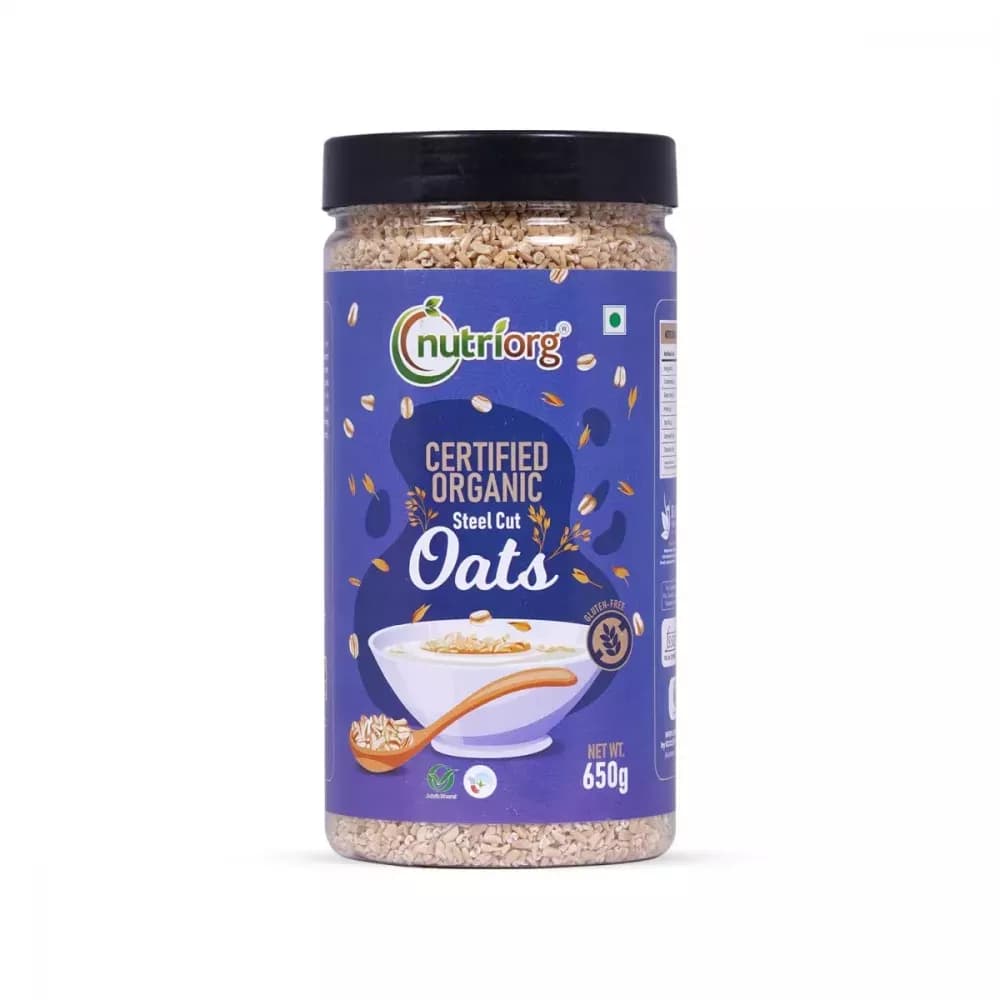 Nutriorg Certified Organic Steel Cut Oats 650 g Main Image