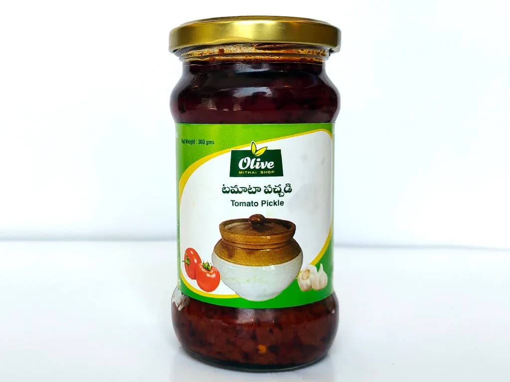 Olive Mithai Tomato Pickle 250 G 1 ShopIndianProductsa