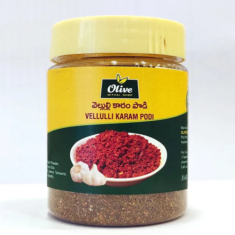 Olive Mithai Vellulli Karam 100 G 1 ShopIndianProductsa