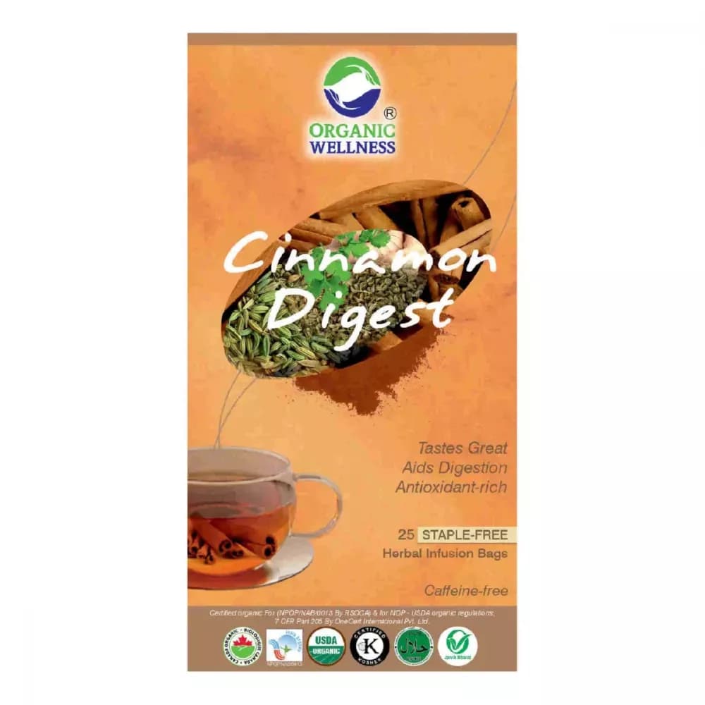 Organic Wellness Cinnamon Digest Tea Bags 25 Sachet Main Image