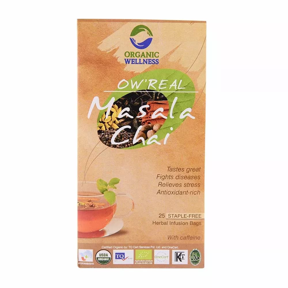 Organic Wellness Masala Tea Bags 25 Sachet Main Image