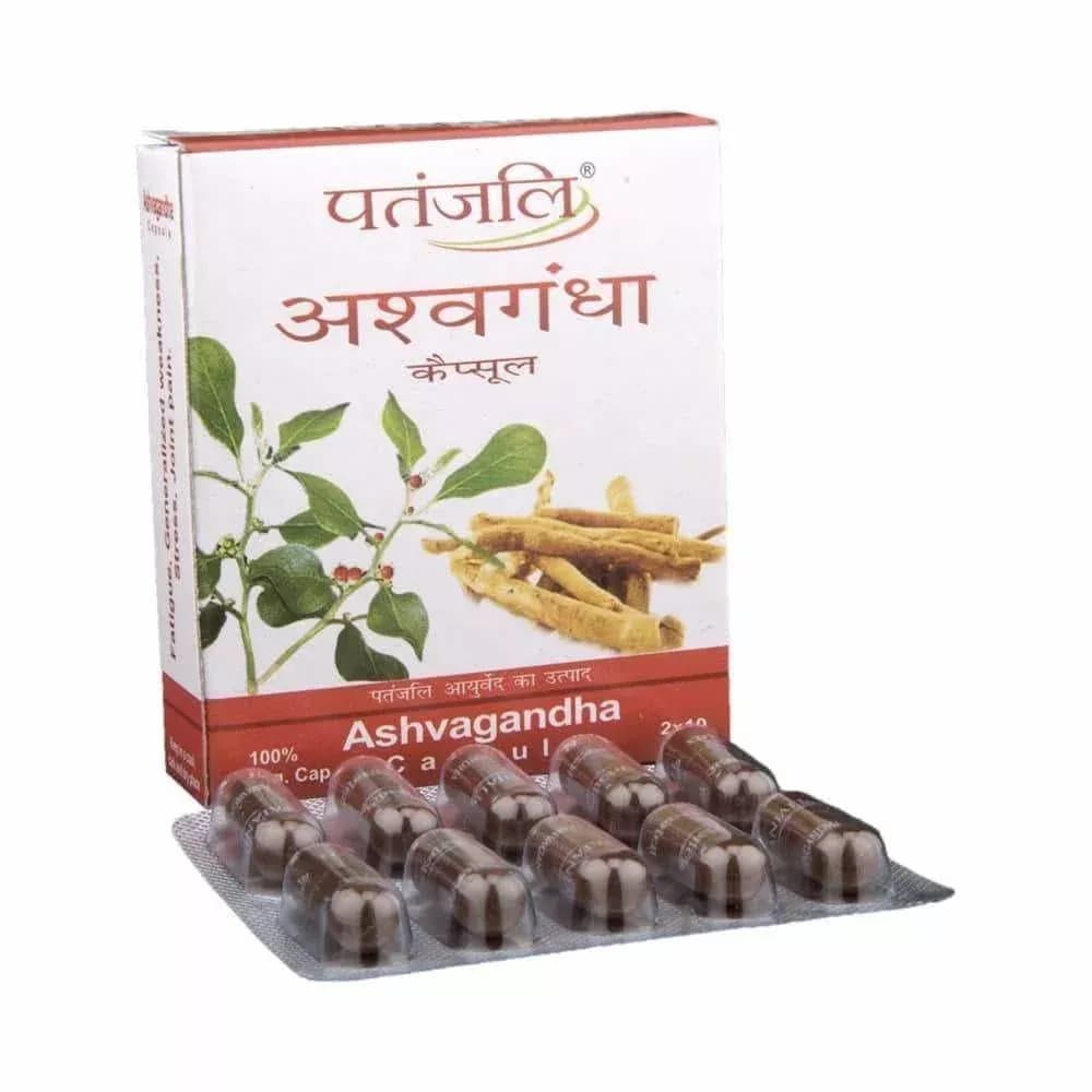 Patanjali Ashwagandha 20 Capsules Main Image