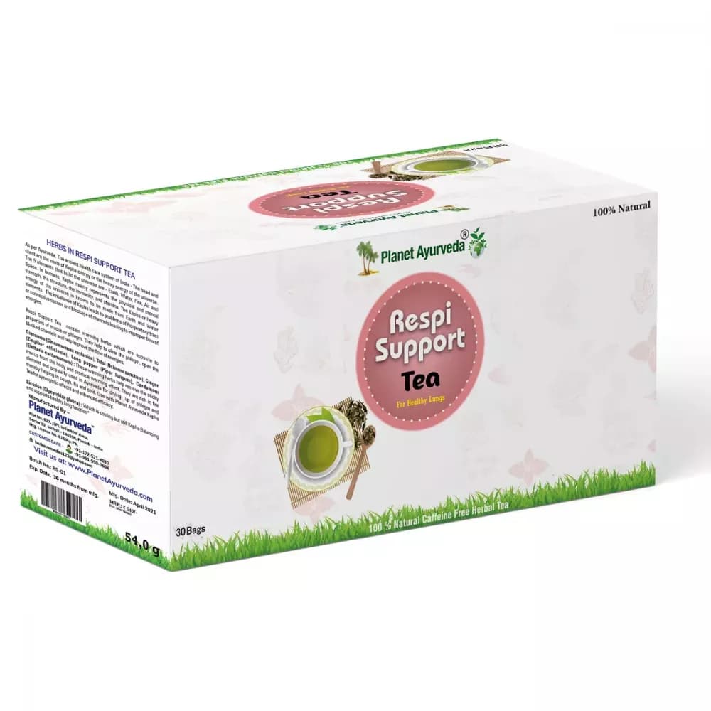 Planet Ayurveda Respi Support Tea 30 Sachets Main Image