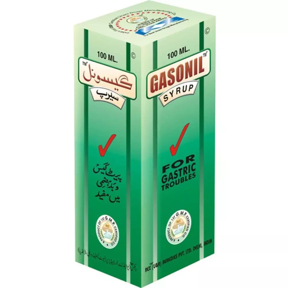 Rex Remedies Gasonil Syrup 100 ml Main Image