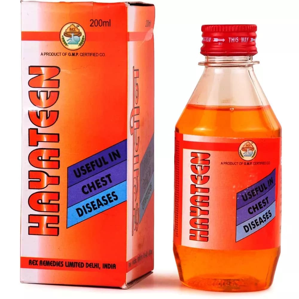 Rex Remedies Hayateen Syrup 200 ml Main Image