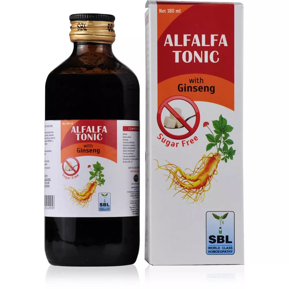 SBL Alfalfa Tonic with Ginseng Sugar Free 180 ml Main Image
