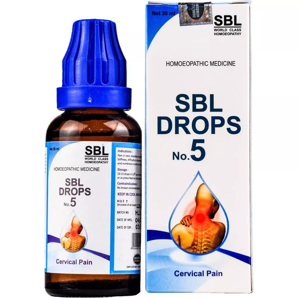 SBL Drops No. 5 Cervical Pain 30 ml Main Image