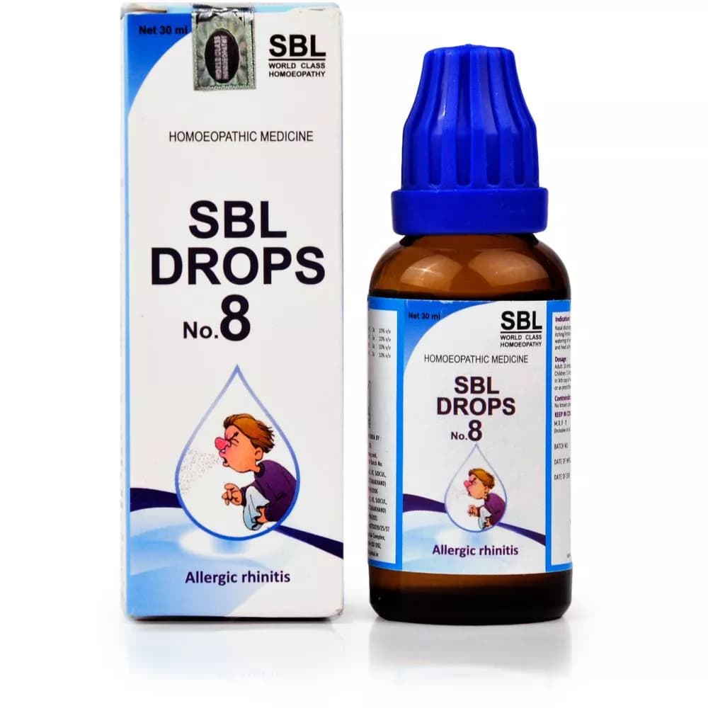 SBL Drops No.8 For Allergic Rhinitis 30 ml Main Image