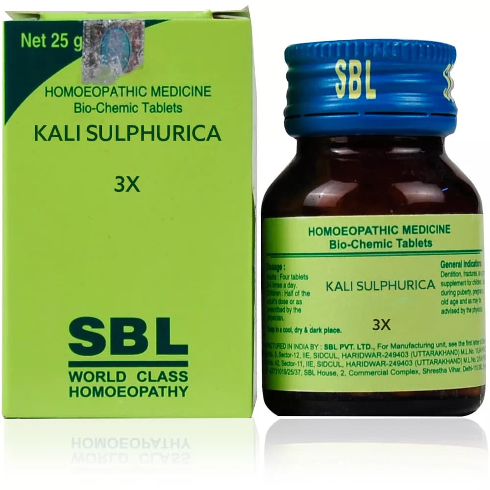 SBL Kali Sulphurica Biochemic Tablet 25 g 3X Main Image