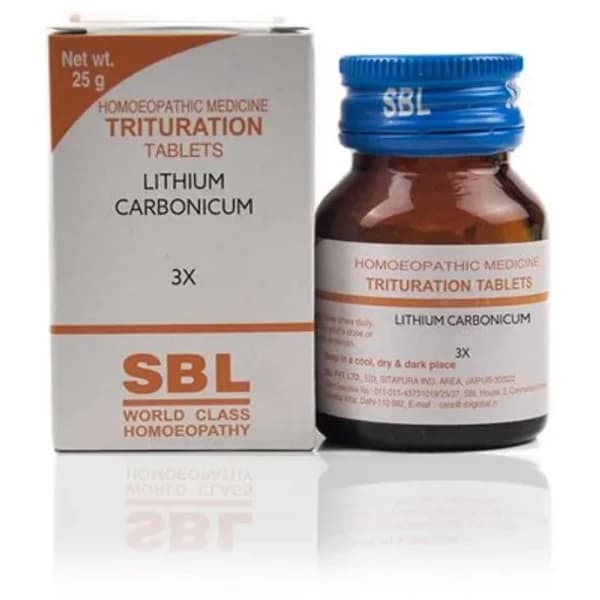 SBL Lithium Carbonicum Trituration Tablet — 25 g