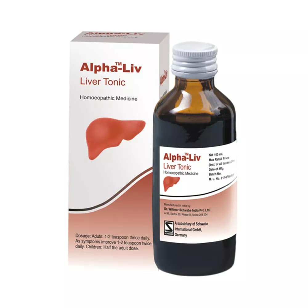 Schwabe Alpha-Liv Syrup Natural Liver Support & Detox 100 ml Main Image