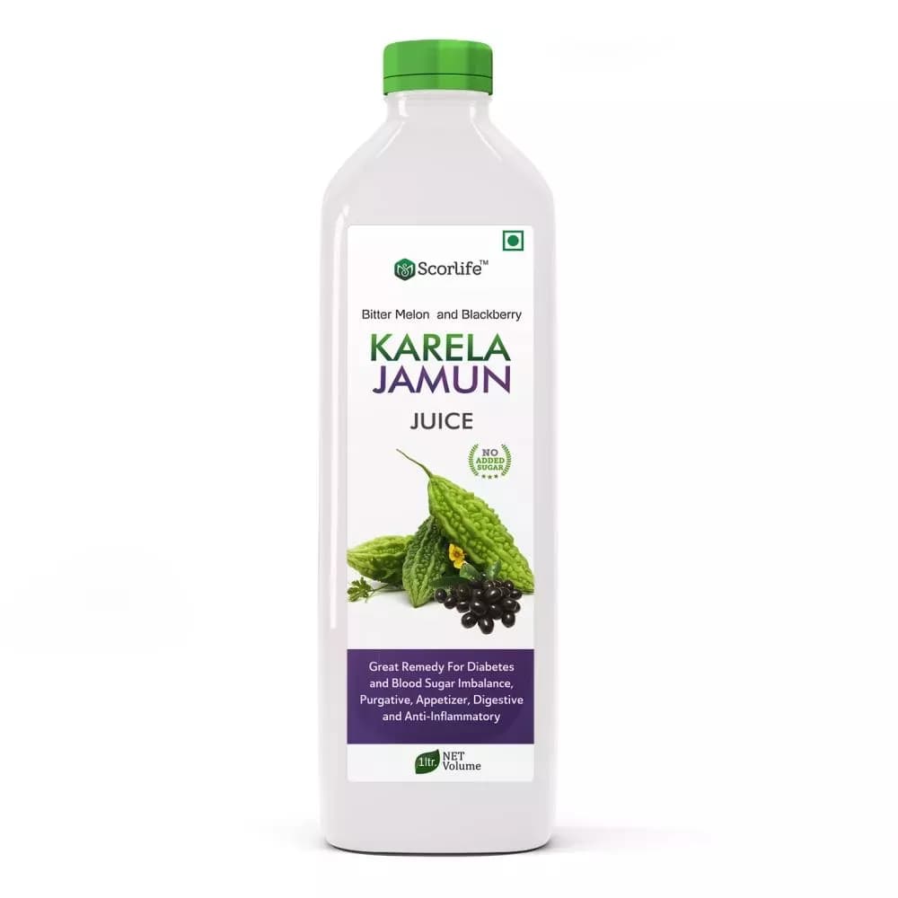 Scorlife Karela Jamun Juice Sugar Free 1 L Main Image