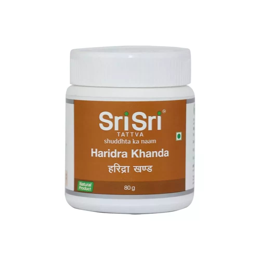Sri Sri Tattva Haridra Khanda 80 g bottle