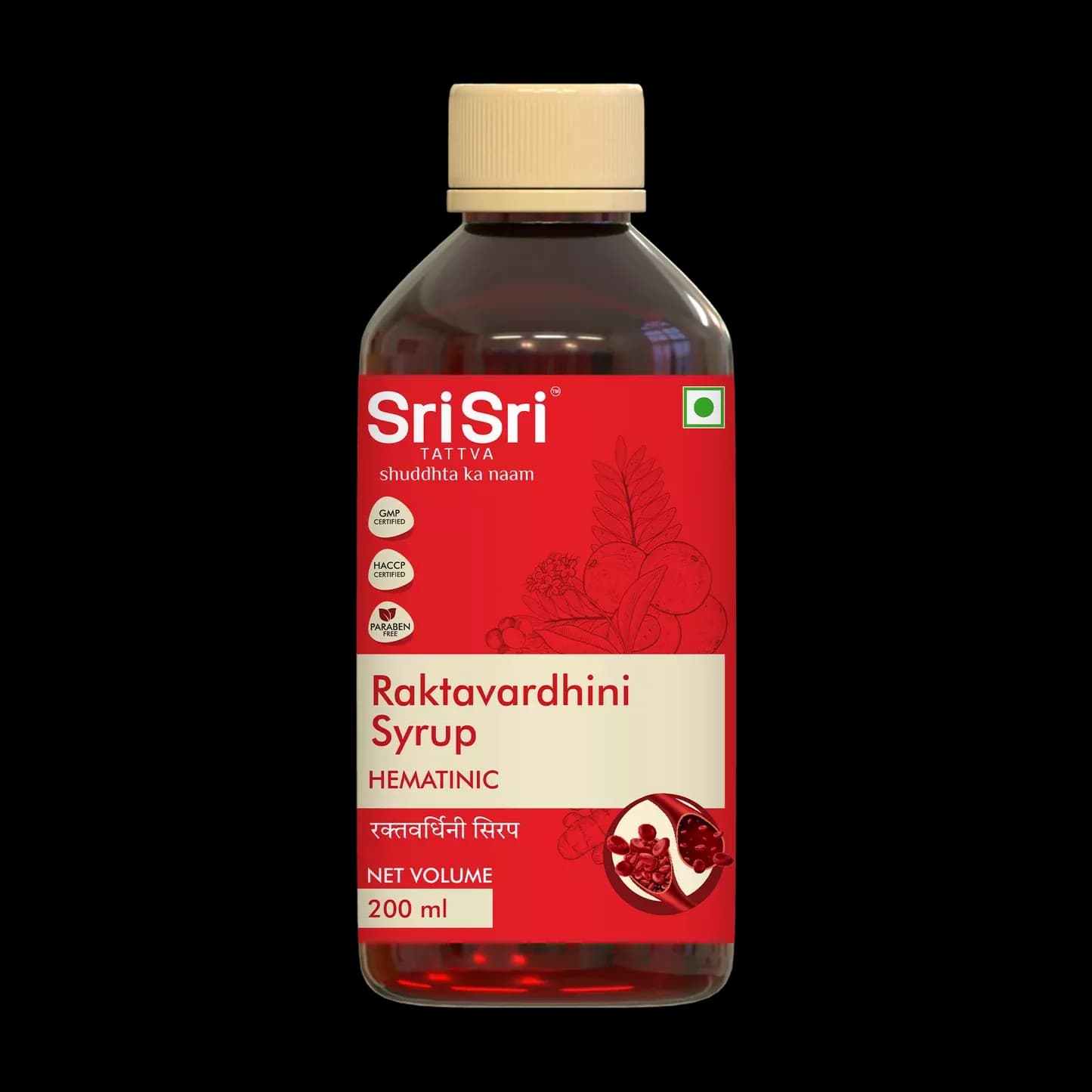 Sri Sri Tattva Raktavardhini Syrup 200 ml bottle