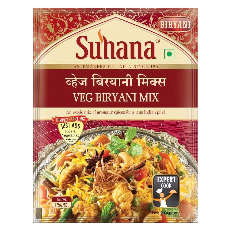 Suhana Veg Biryani Spice Mix ShopIndianProductsa