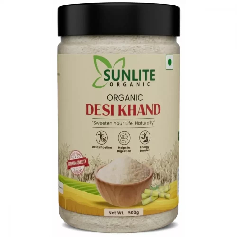 Sunlite Organic Desi Khand 500 g bottle