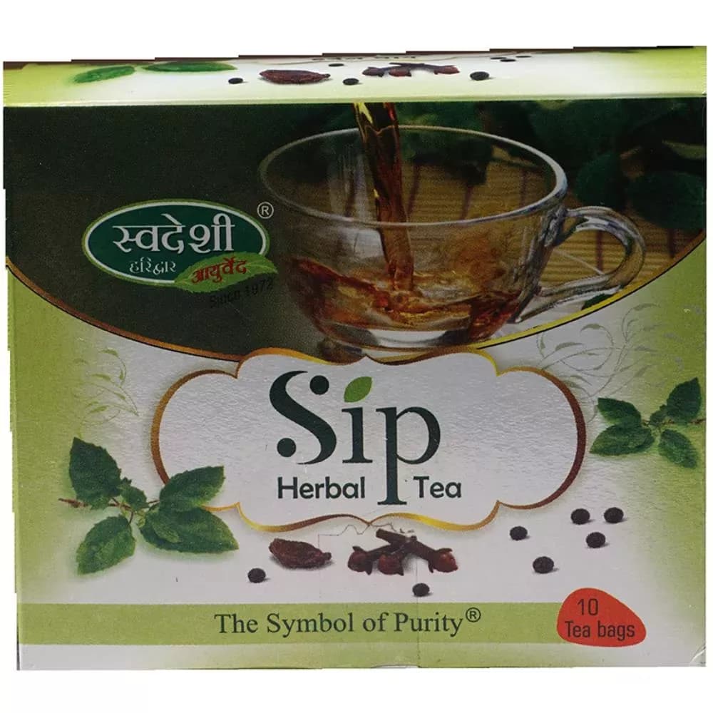 Swadeshi Ayurved Sip Tea 10 Sachets Main Image